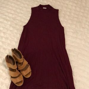 Piko mock neck dress